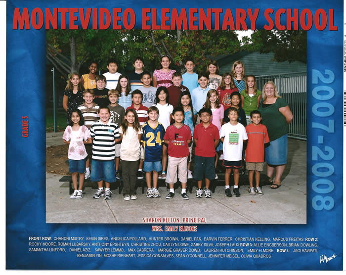 Daniel五年级合影